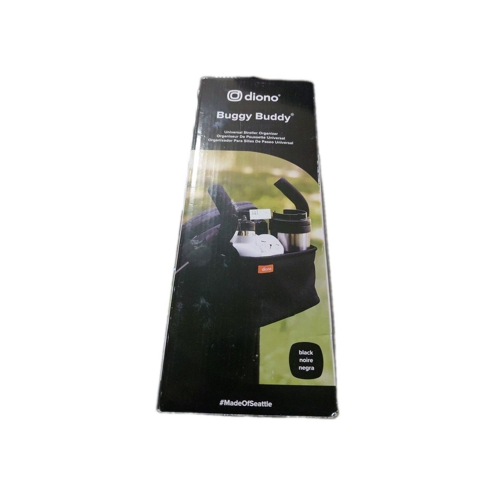 Diono Buggy Buddy Universal Stroller Organizer with Cup Holders Zippered Pockets