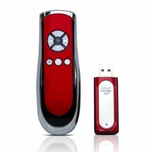 Satechi SP400 2.4Ghz RF Wireless Presenter Laser Pointer Mouse Function PC Red