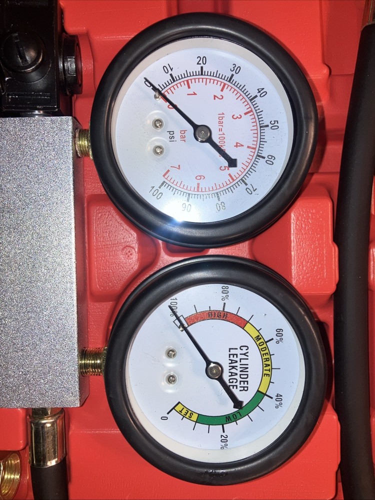 Engine Compression Tester Cylinder Leak Down Detector