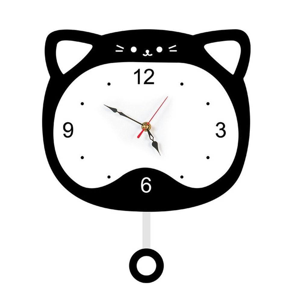 For Home For Kitchen Acrylic Decor Battery Powered Clock Easy Maintenance