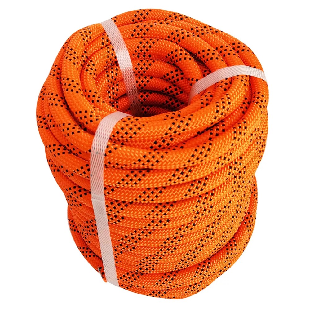 1/2" × 100' Double Braid Polyester Rope Bull Rope 6180Lbs Breaking Strength