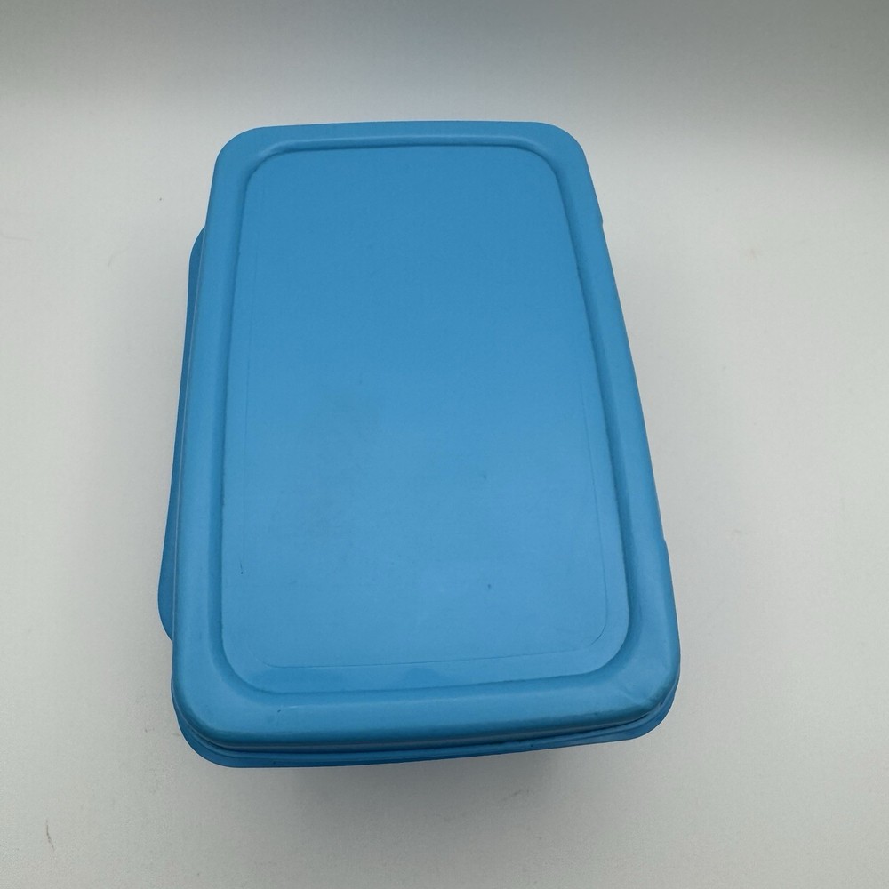 Vintage Baby Wipes Plastic Box Marsh Generic Blue Scented Empty