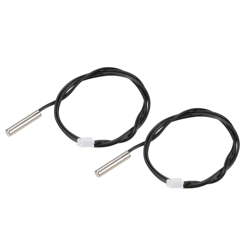 2pcs 5K Temperature Sensor Probe, Stainless Steel Thermal Sensor Probe 50cm