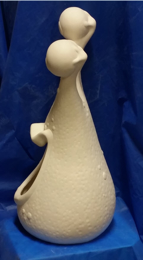 Ceramic Bisque ~~Ready to Paint ~~Three Eyed Monster Candy Server