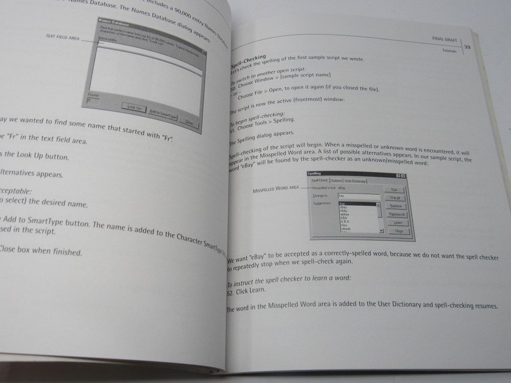 Final Draft Version 5 Scriptwriting Software Getting Started User's Guide 2002