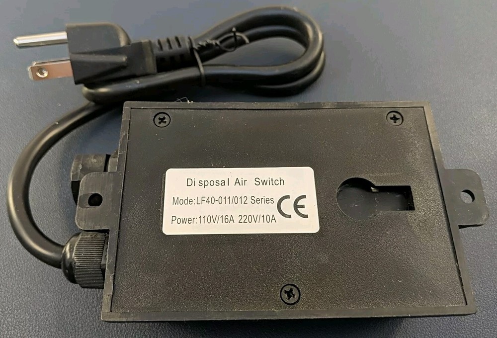 Garbage Disposal Air Switch LF40-011/012 Plastic, Black