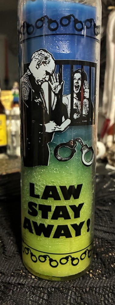 Law Stay Away 7 Day Candle