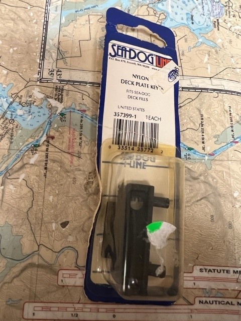 Seadog Line #357399-1 Deck Plate Fill Key Nylon..
