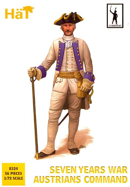 HaT Miniatures 1/72 SEVEN YEARS WAR AUSTRIAN COMMAND Figure Set