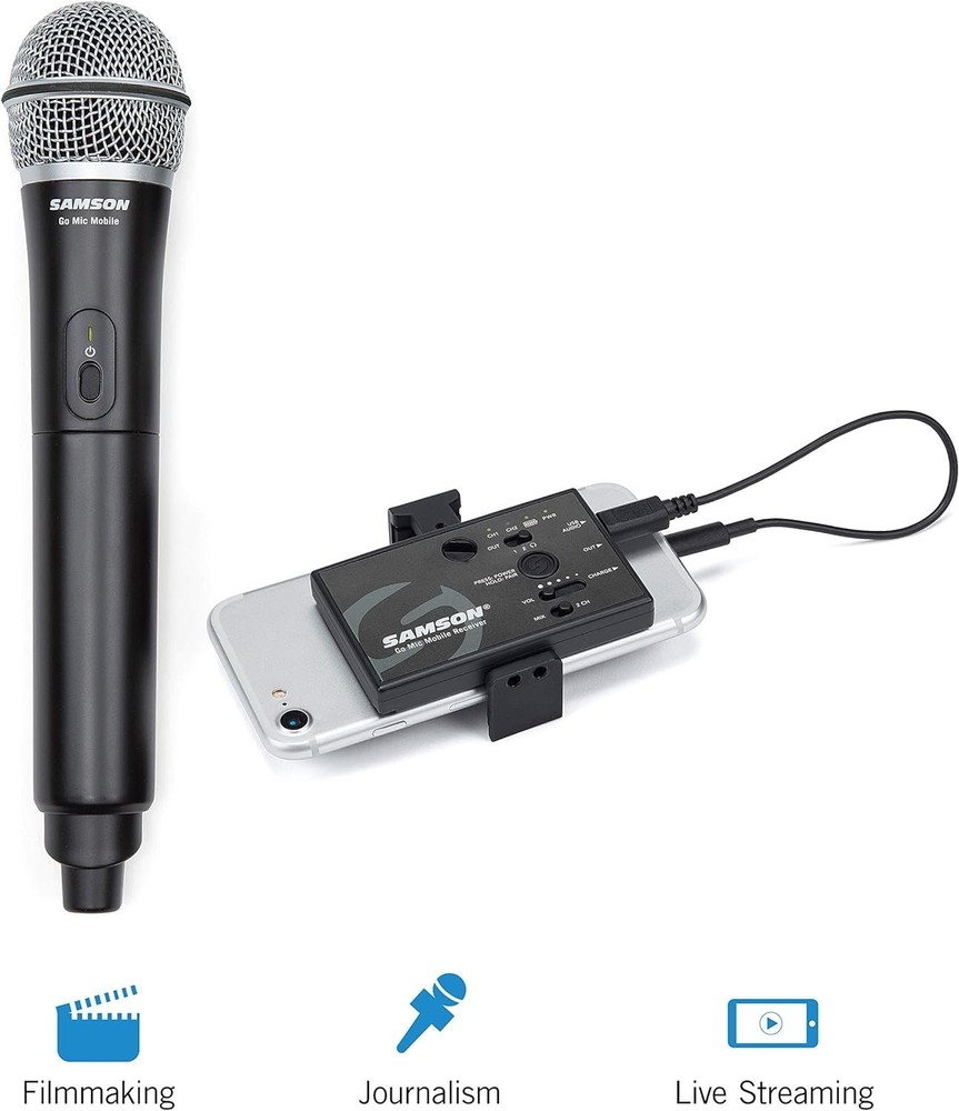 Samson Go Mic Mobile Professional Handheld Wireless System for Mobile Video