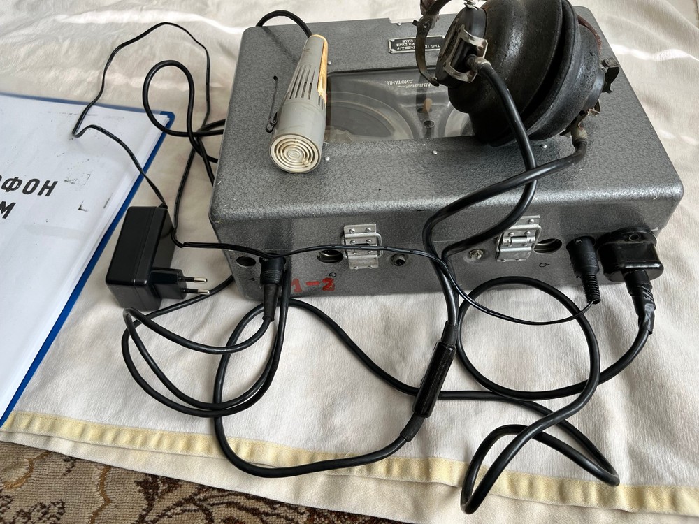 Vintage Soviet military dictaphone P-180M