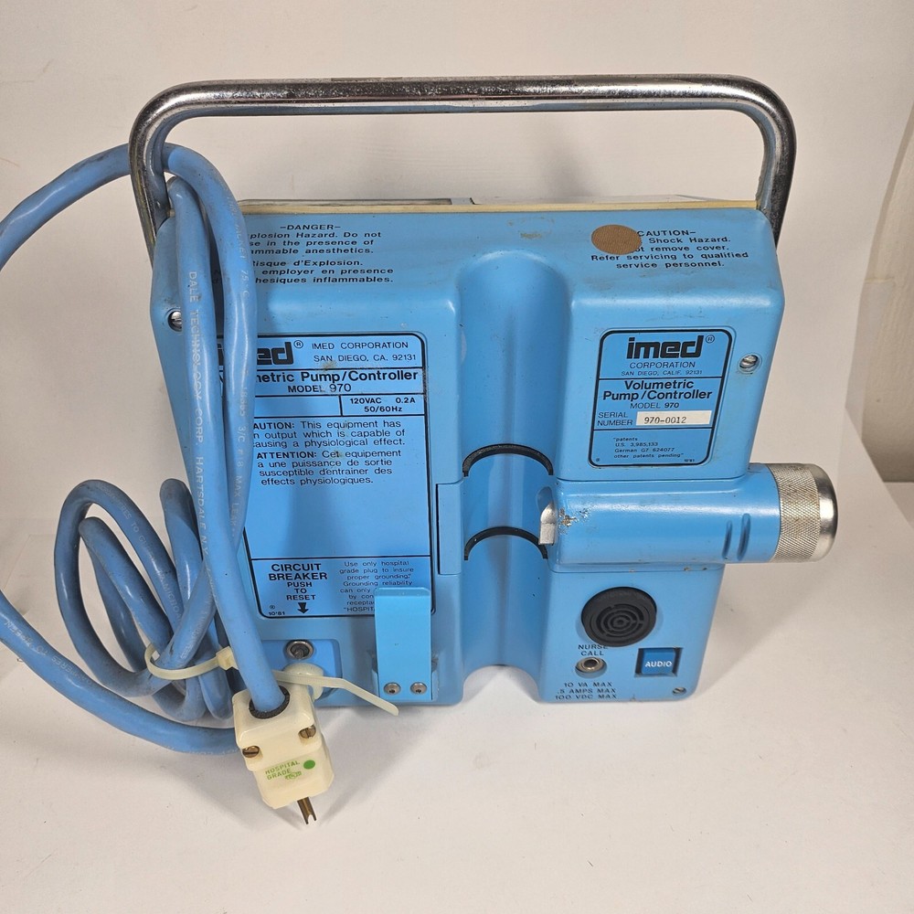 Imed 970 Volumetric Pump Controller Vintage UNTESTED AS-IS