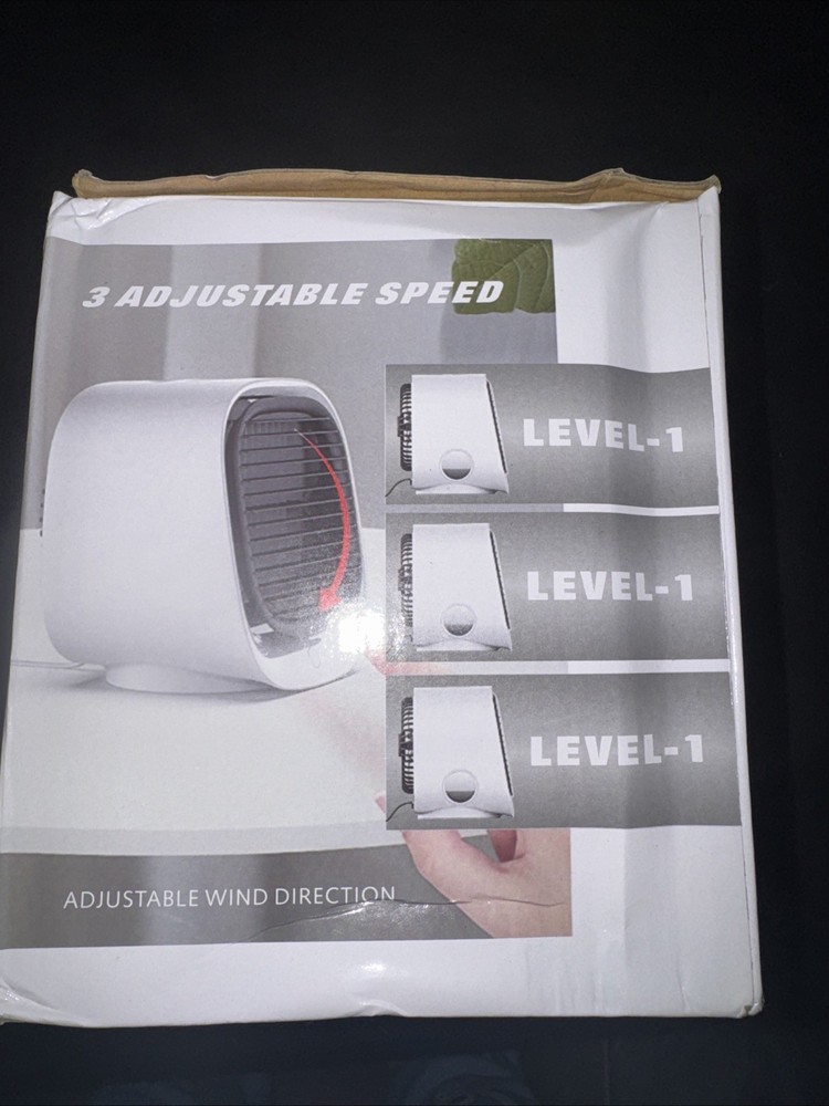 Large Tank Portable Air Cooler with 3 Speeds - Perfect for -Round Comfort