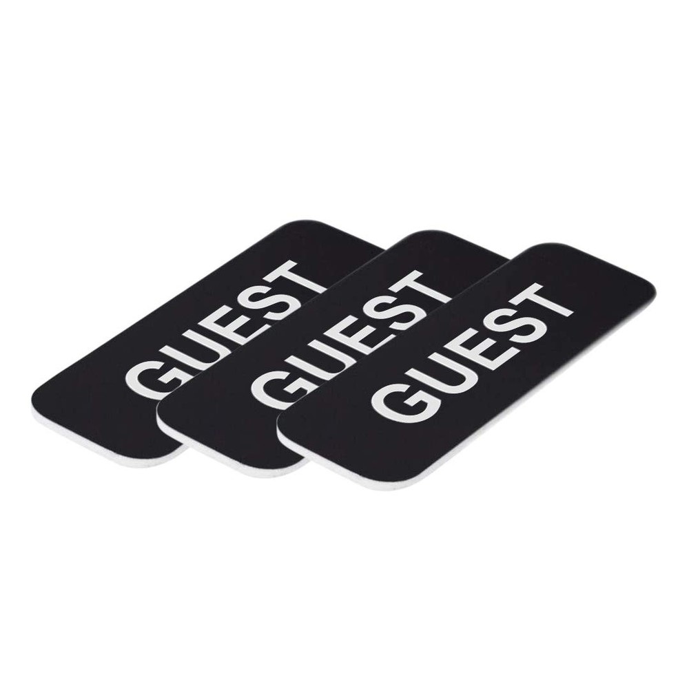 Guest 1 x 3" Name Tag, (3 Pack)