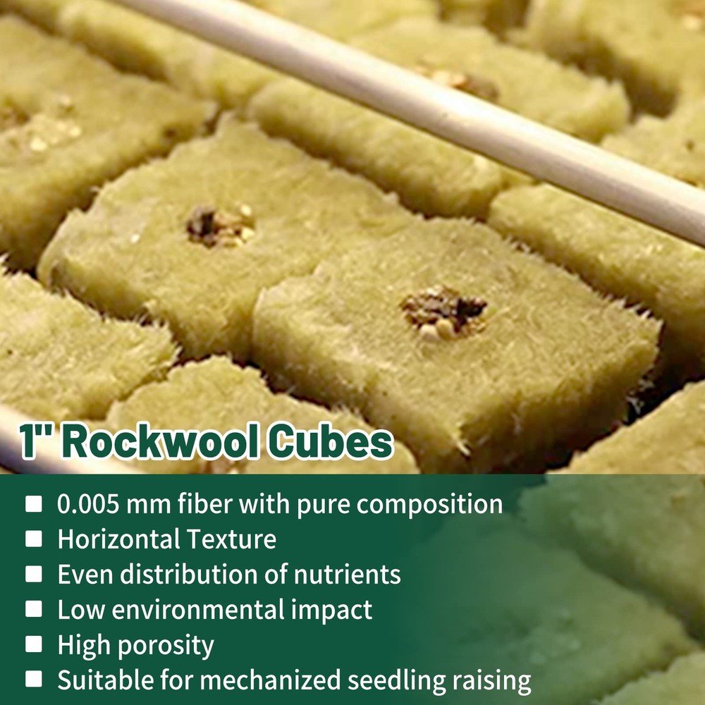 1 Rockwool Cubes For Hydroponics 4 Sheets Rockwool Grow Cubes For Rooting Cutti