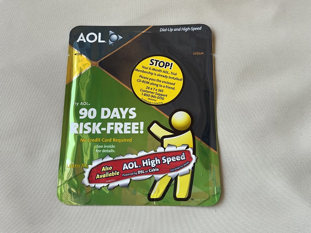AOL America Online CD - SEALED - 90 Days Risk-Free software - rare