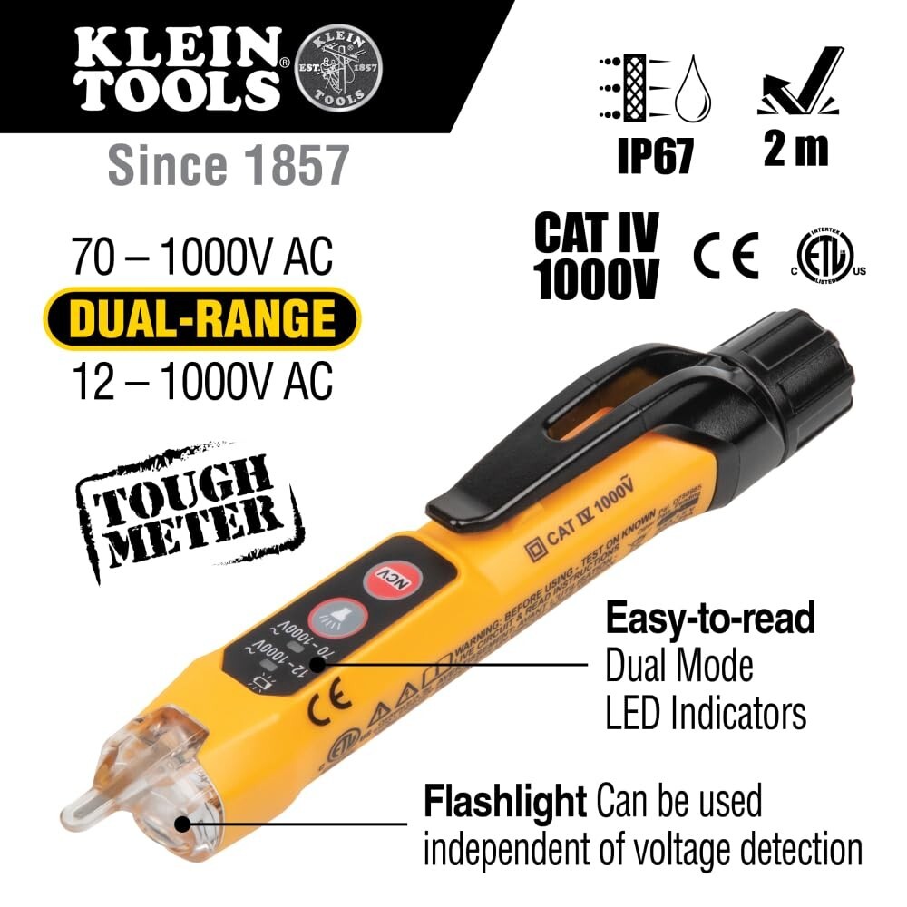 Complete Electrical Testing Kit: Klein Tools Multimeter, GFCI, & Voltage Tester
