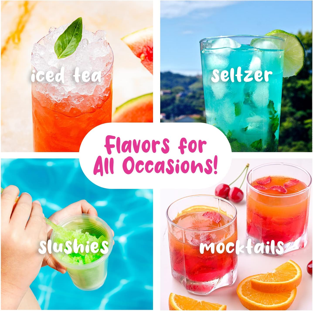 Snow Cone / Shaved Ice Machine + 2 Reusable Plastic Ice Mold Cups, Non-Slip Mat