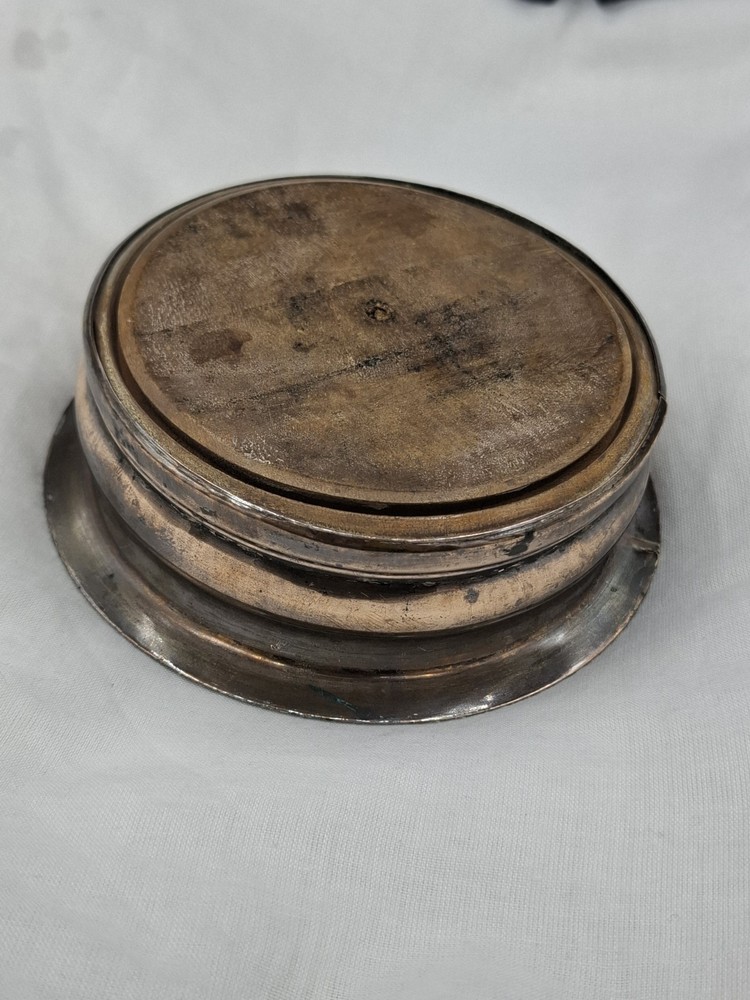 Pair of Antique Copper Wine Coasters