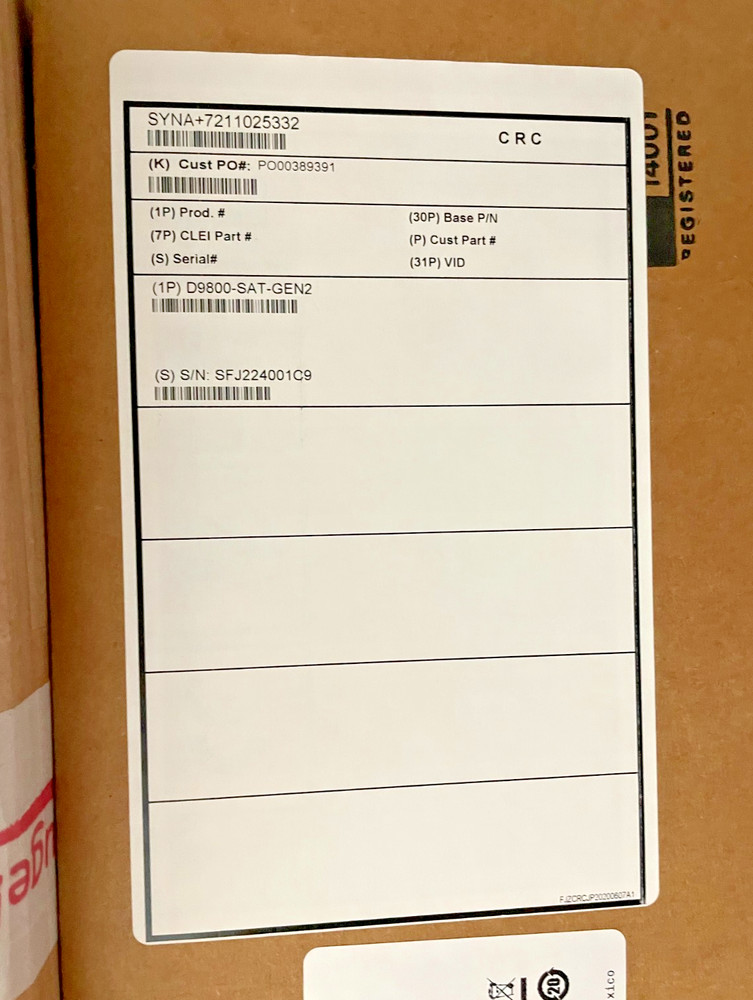 D9800-MS Synamedia-Sealed Box New