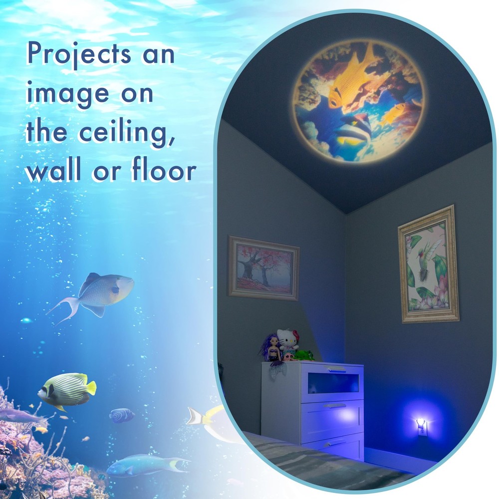 Projectables 11296 Tropical Fish LED Plug-In Night Light Projector