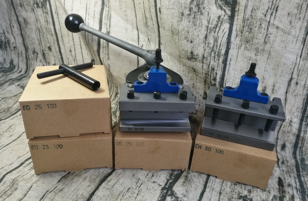 Fine Ground Multifix E Quick Change Tool Post with ED25100 EH30100 Holders