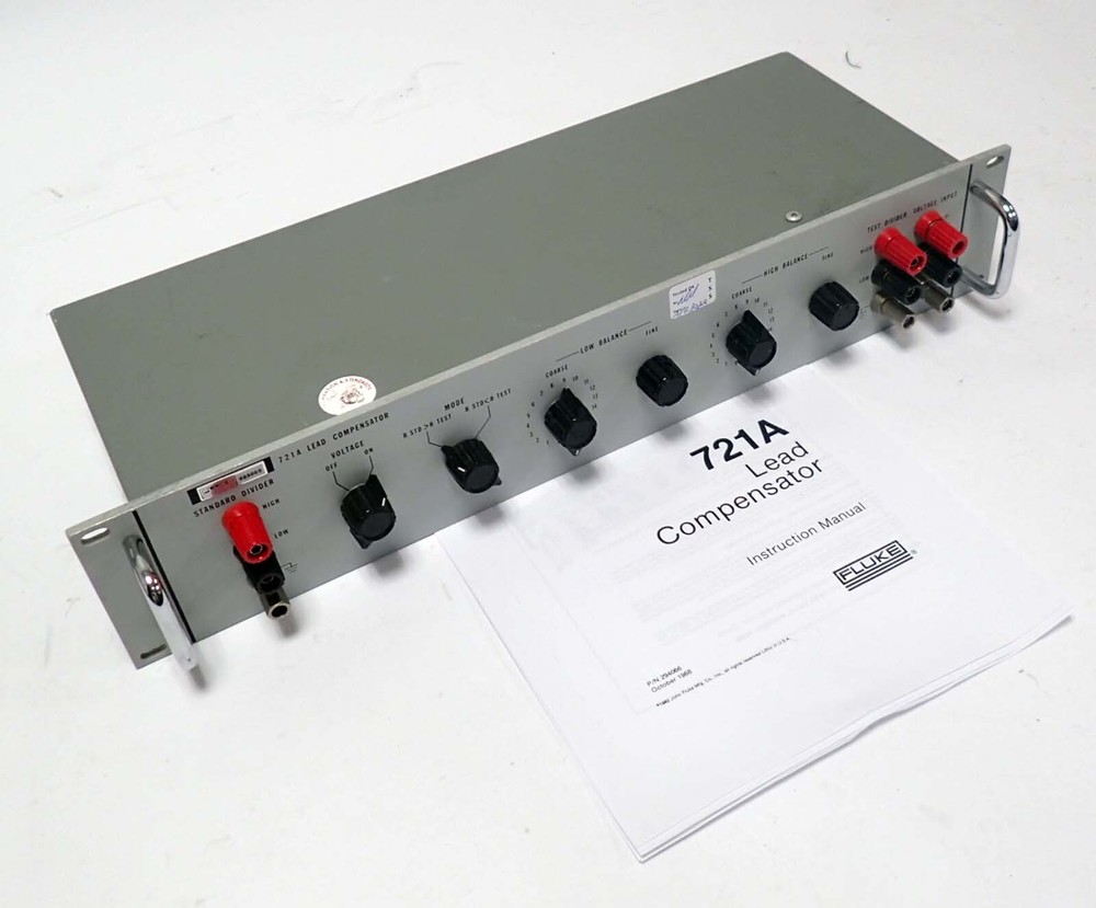FLUKE 721A LEAD COMPENSATOR MAX DIVIDER VOLTAGE 1500Vdc TESTED