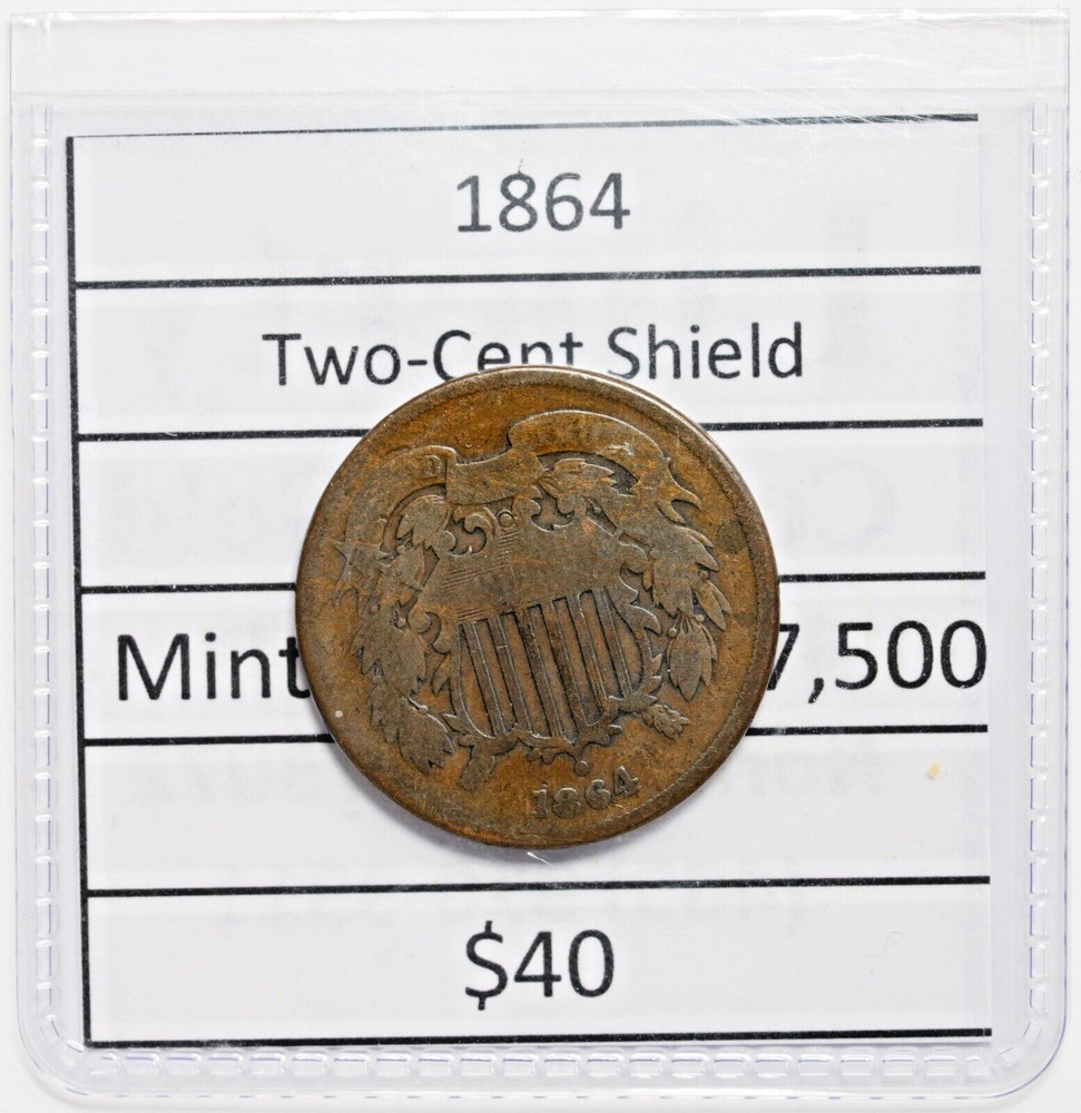 1864 Two Cent Piece