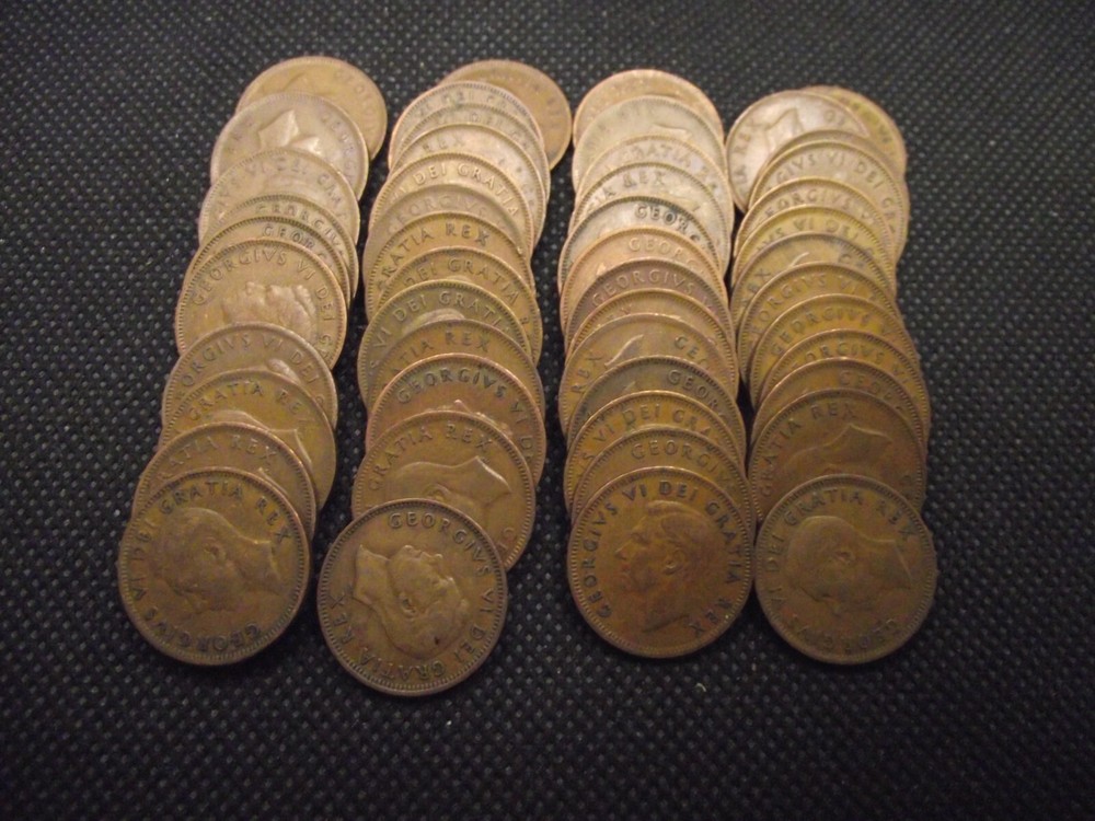 Canada 1950 Cent 50 Coin Roll
