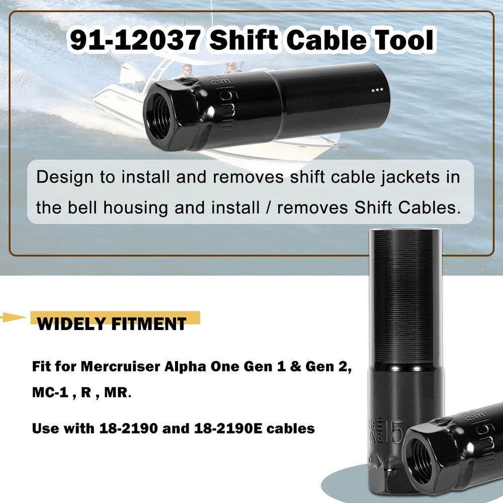 Shift Cable Tool Socket & Hinge Pin Tool for Mercruiser Alpha One Gen I Gen II
