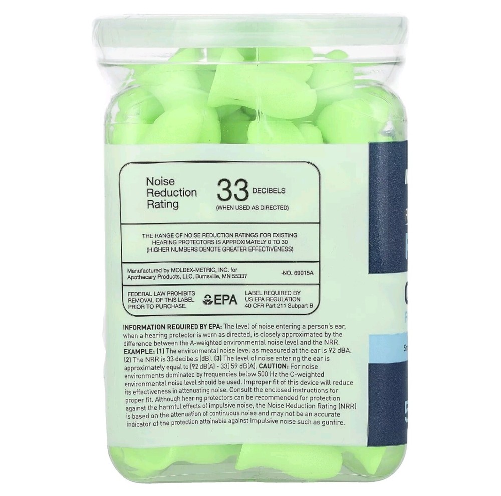 Protechs, Quiet Contour, Foam Ear Plugs, 50 Pair