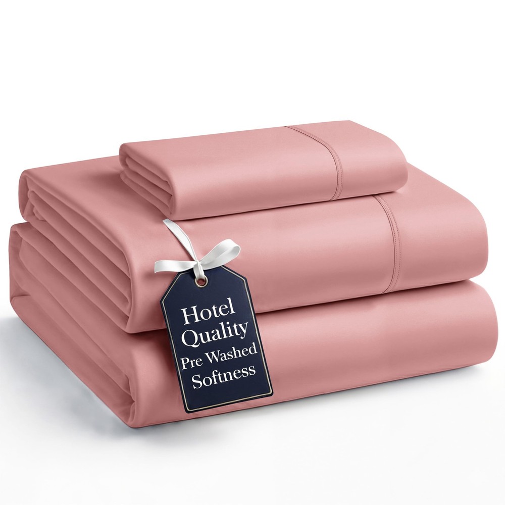 Bedding Sheets & Pillowcases, Pre-Washed Ultra Soft & Breathable Bed Sheets T...