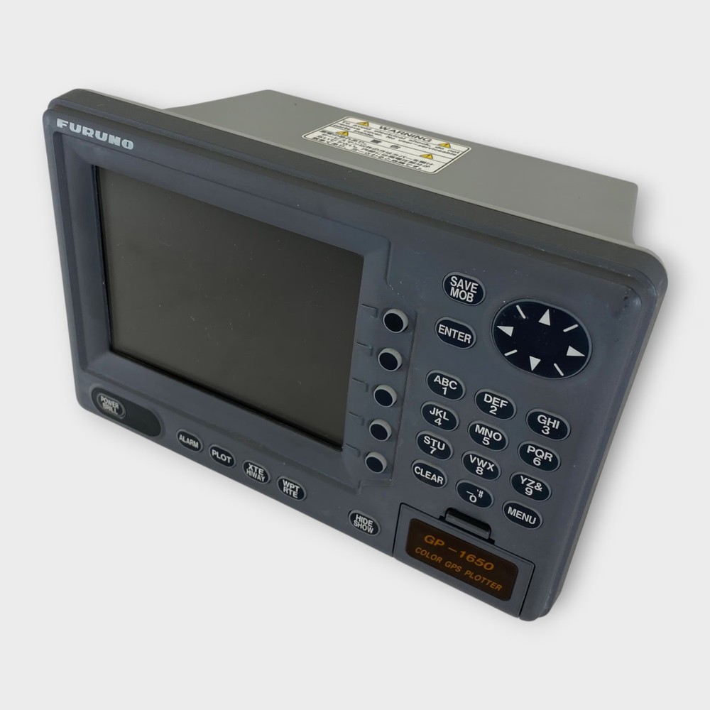 Furuno GP-1650 GPS/Chartplotter Display (MME Refurbish) Tested Good - Navionics