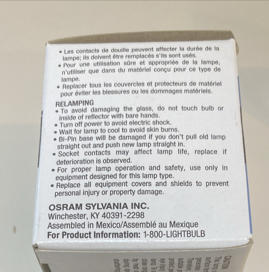 Projector Lamp Bulb ENG 300W 120V Sylvania