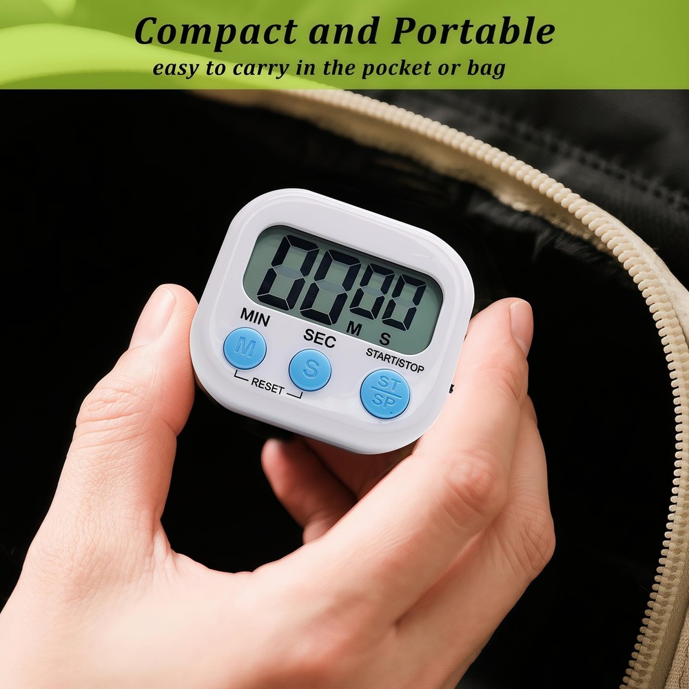 6 Pack Multi-Function Electric Timer for Kitchen Study Work Exercise Training