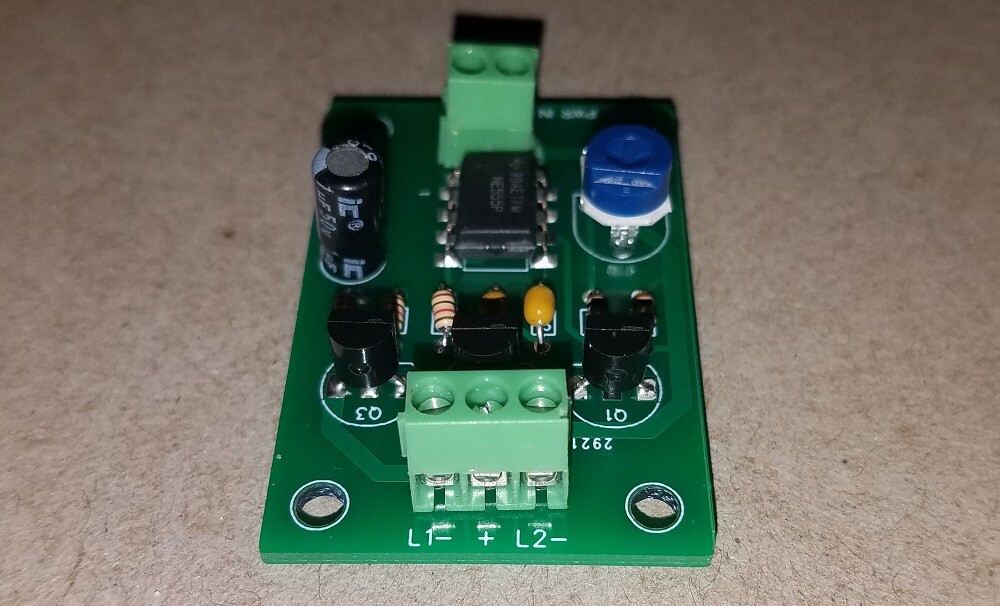 DC Dual Flasher Circuit (Variable Speed)