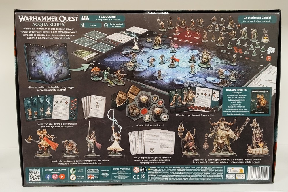 Warhammer Quest DARKWATER box without miniatures READ DESCRIPTION