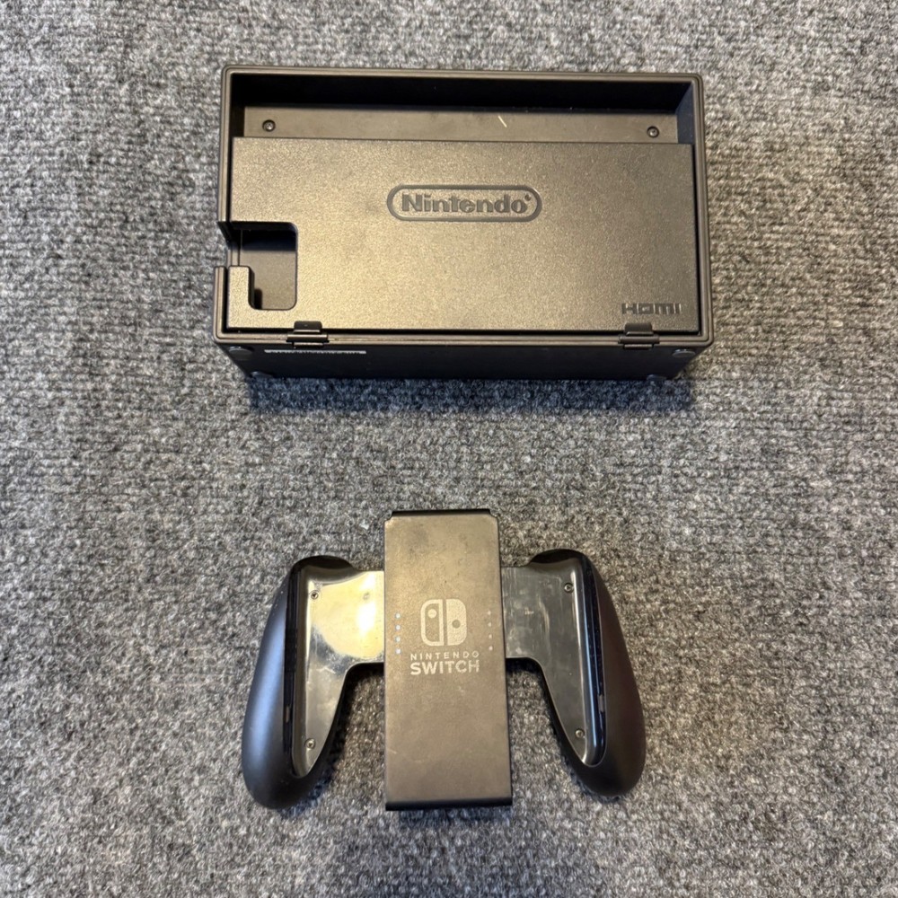Nintendo Switch Dock Station and Joycon Grip Bundle OEM Authentic Tested