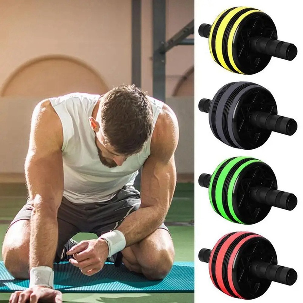 Ab Wheel Roller Workout Roller Wheel with Knee Abdominal Exercise Equipment2595