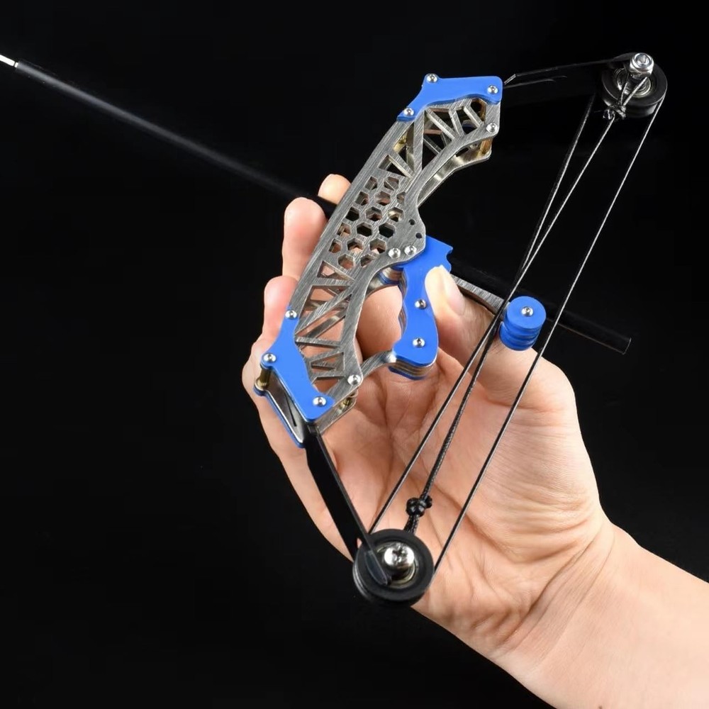 Compound Bow Archery Set Pro Competition Training Outdoor Blue Hexagonal Plus