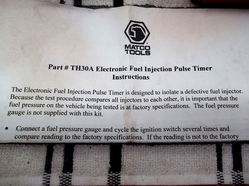 Matco Tools Electronic Fuel Injection Pulse Timer TH30A (MK-4)