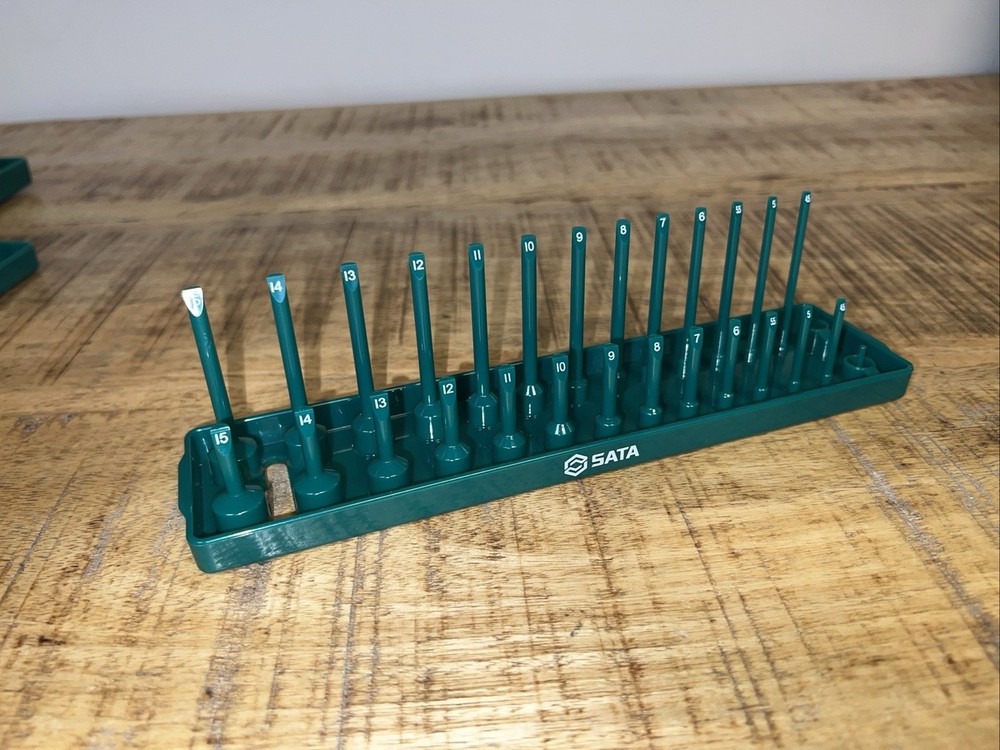 SATA Socket Rack Set (3 Piece Socket Organizer Trays) Metric