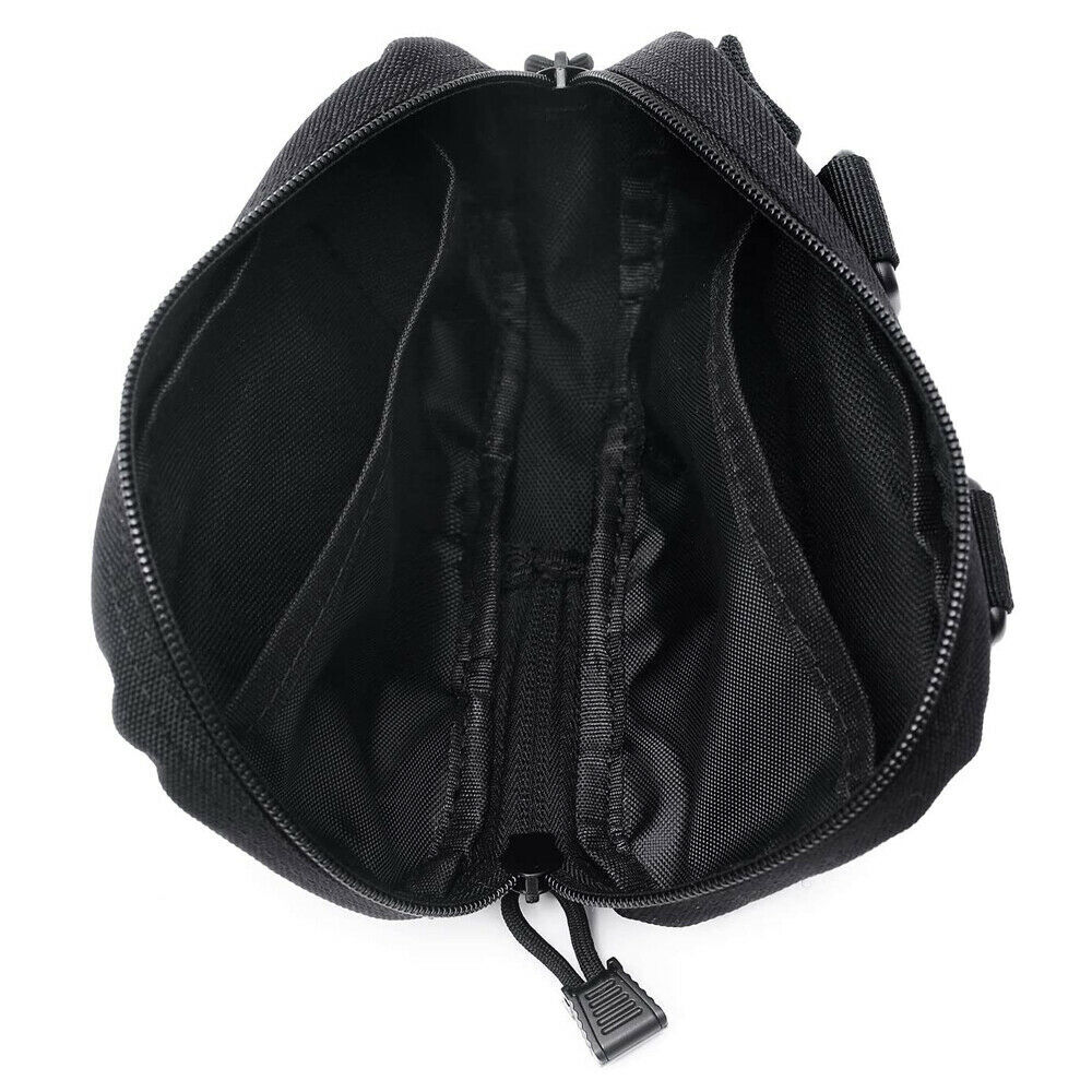 Small Tactical MOLLE Admin Pouch EDC Tool Organizer Zippered Utility Waist Pack