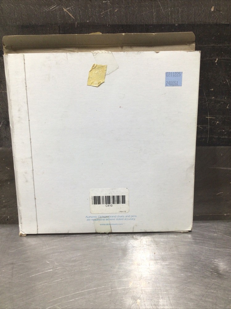 DICKSON C410 Pressure Chart 8" Partial Box