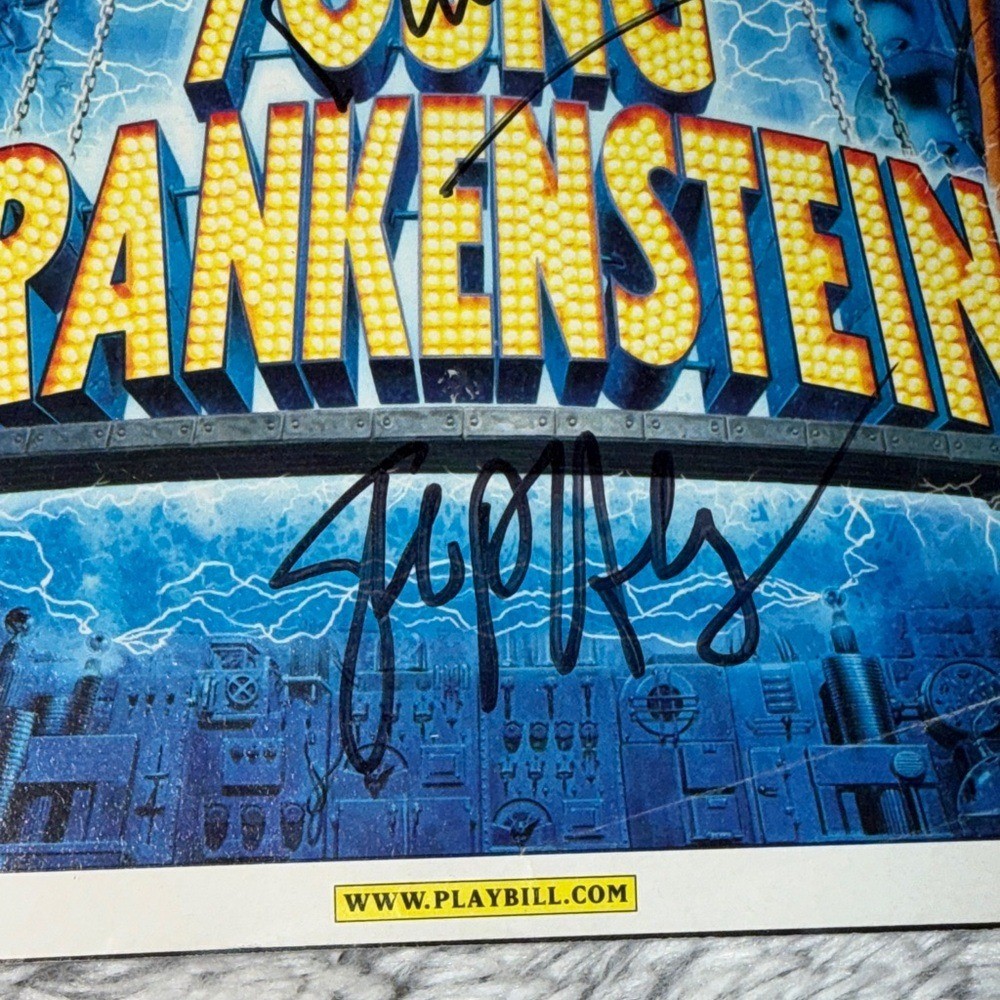 Young Frankenstein Playbill Signed Autographed Broadway Memorabilia