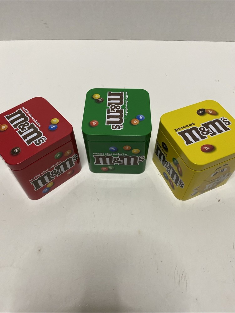 Mars Mini Candy M & MTins - Red/ Green/Yellow