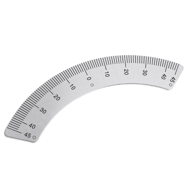 Compact Protractor with Clear Scale 45 Degree Angle Scale Ruler Aluminum Alloy