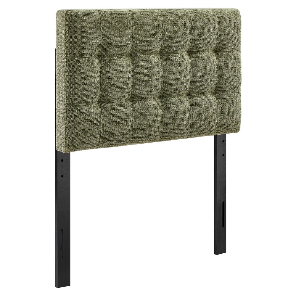Lily Upholstered Twin Size Headboard in Leaf