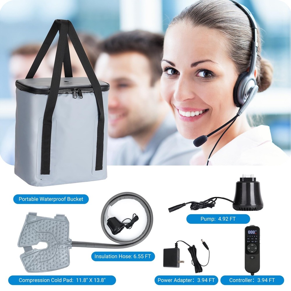 Cold Therapy Machine, Portable Ice Machine for Knee After Surgery，Program