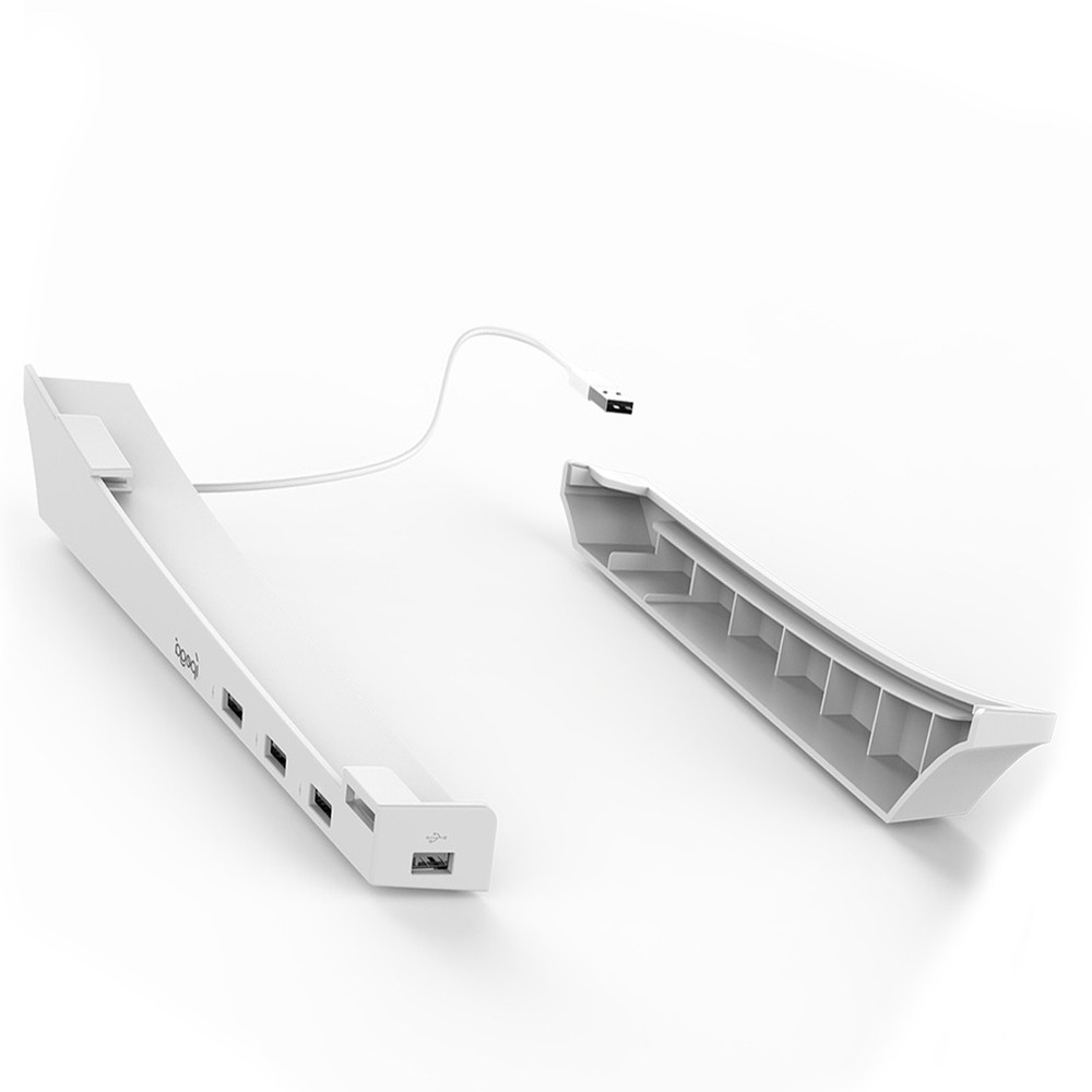 For PS5 Console Version Wall Mount Holder Game Host Storage Bracket 4 USB Port